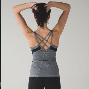 Lululemon Strap It Like It's Hot Gray Tank
Space Dye Camo Black Dark Slate